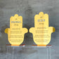 Personalized Acrylic Birkat Habayit Hamsa- Mirror