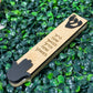 Personalized Wood/Matte Black Mezuzah