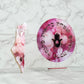 Birkat Habayit and Mezuzah Set- Pink Roses