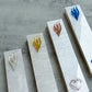 White Pearl Outline Mezuzah