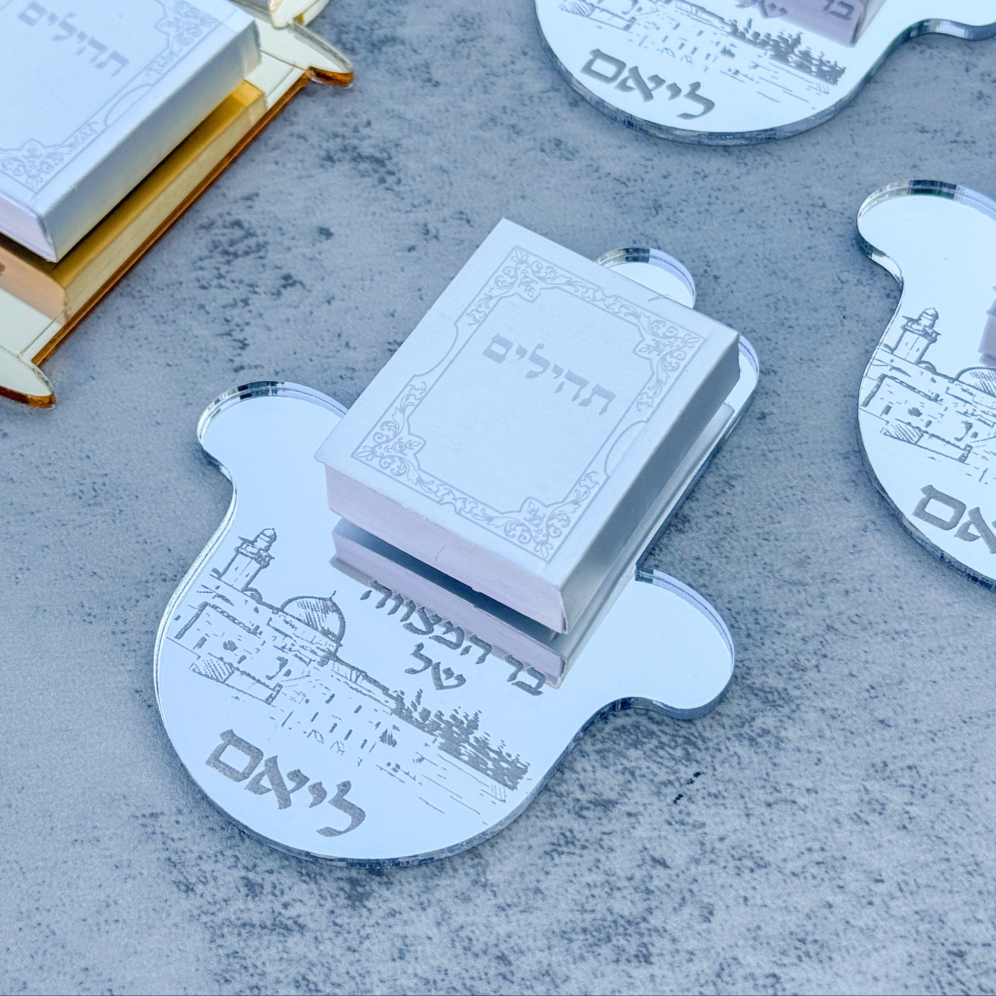 Hamsa Mini Tehilim Holder- Jerusalem