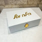 Set of 100 Personalized Henna Cotton Pads with Keepsake Box