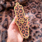 Leopard Hamsa Mezuzah