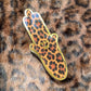 Leopard Hamsa Mezuzah