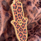 Leopard Hamsa Mezuzah