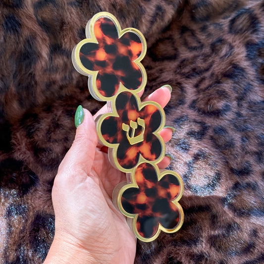 Tortoise Shell Flower Mezuzah