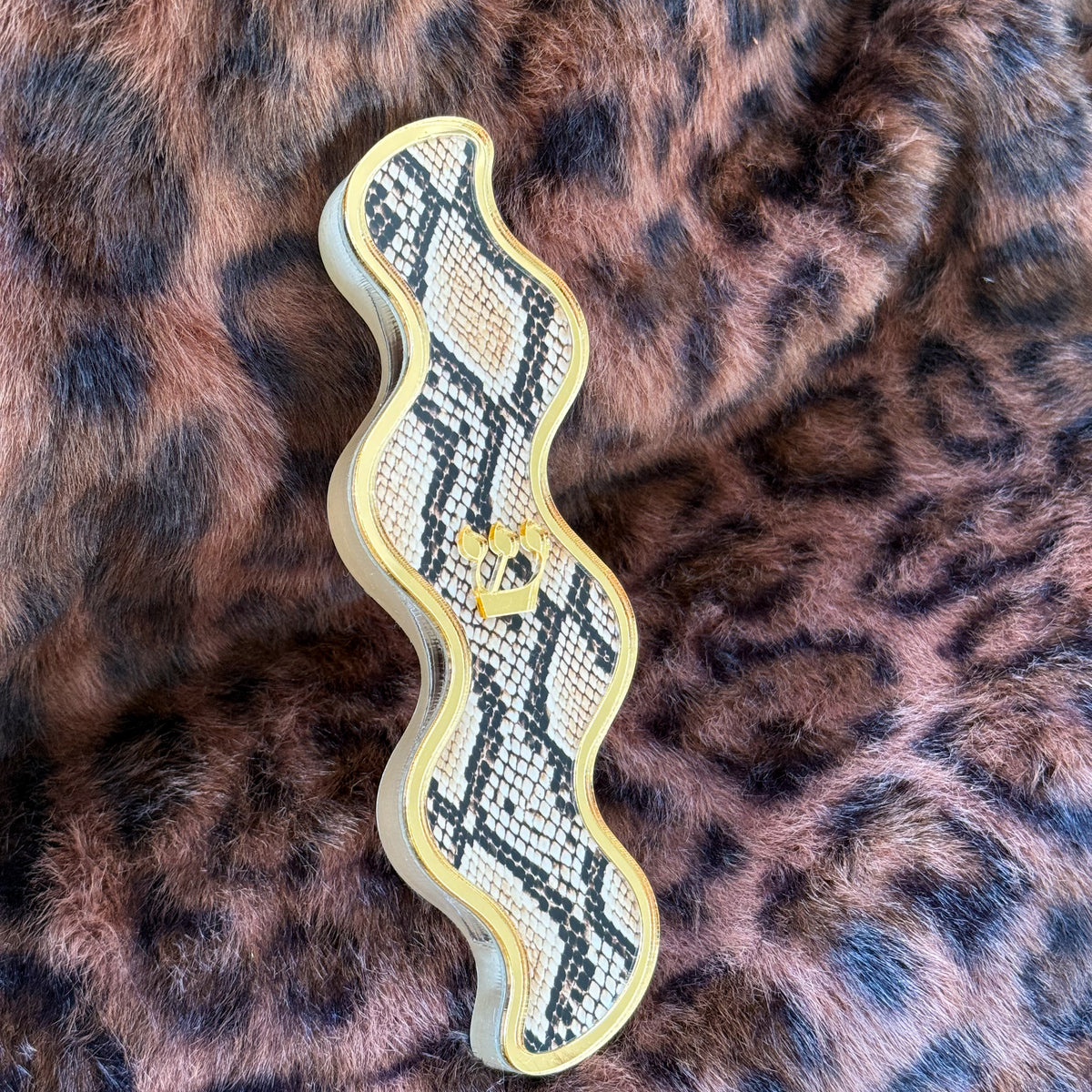 Snakeskin Wavy Mezuzah