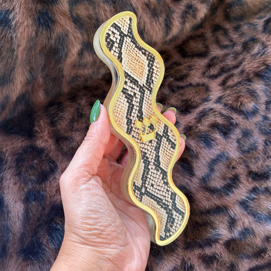 Snakeskin Wavy Mezuzah