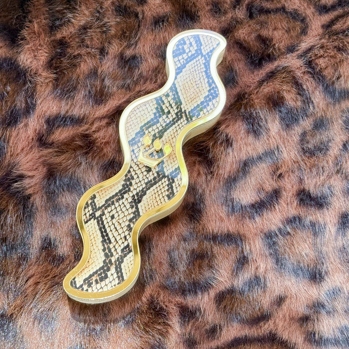 Snakeskin Wavy Mezuzah