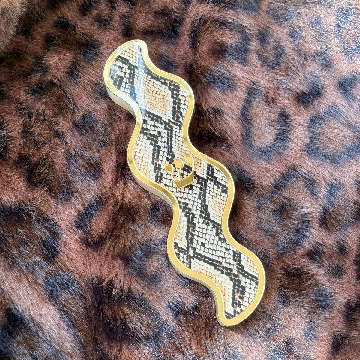 Snakeskin Wavy Mezuzah