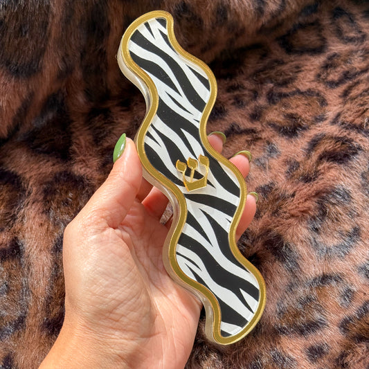 Zebra Wavy Mezuzah