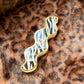 Zebra Wavy Mezuzah