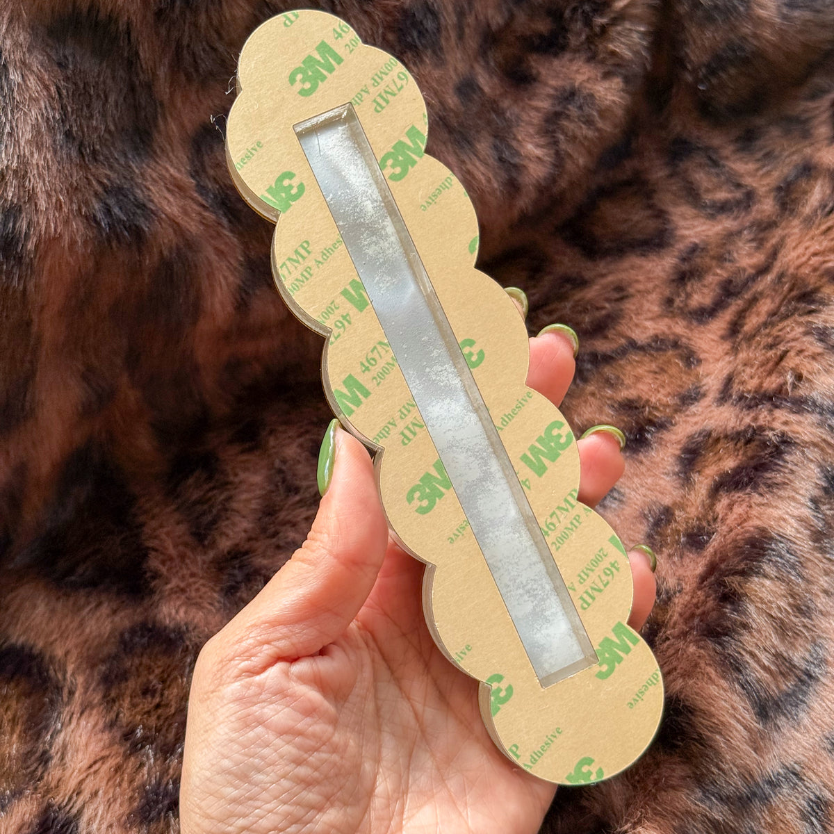 Leopard Scalloped Mezuzah