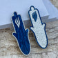 Blue Pearl Hamsa Mezuzah
