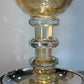 Personalized Gold Crystal Circular Kiddush Cup- בורא פרי הגפן