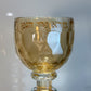 Personalized Gold Crystal Circular Kiddush Cup- בורא פרי הגפן