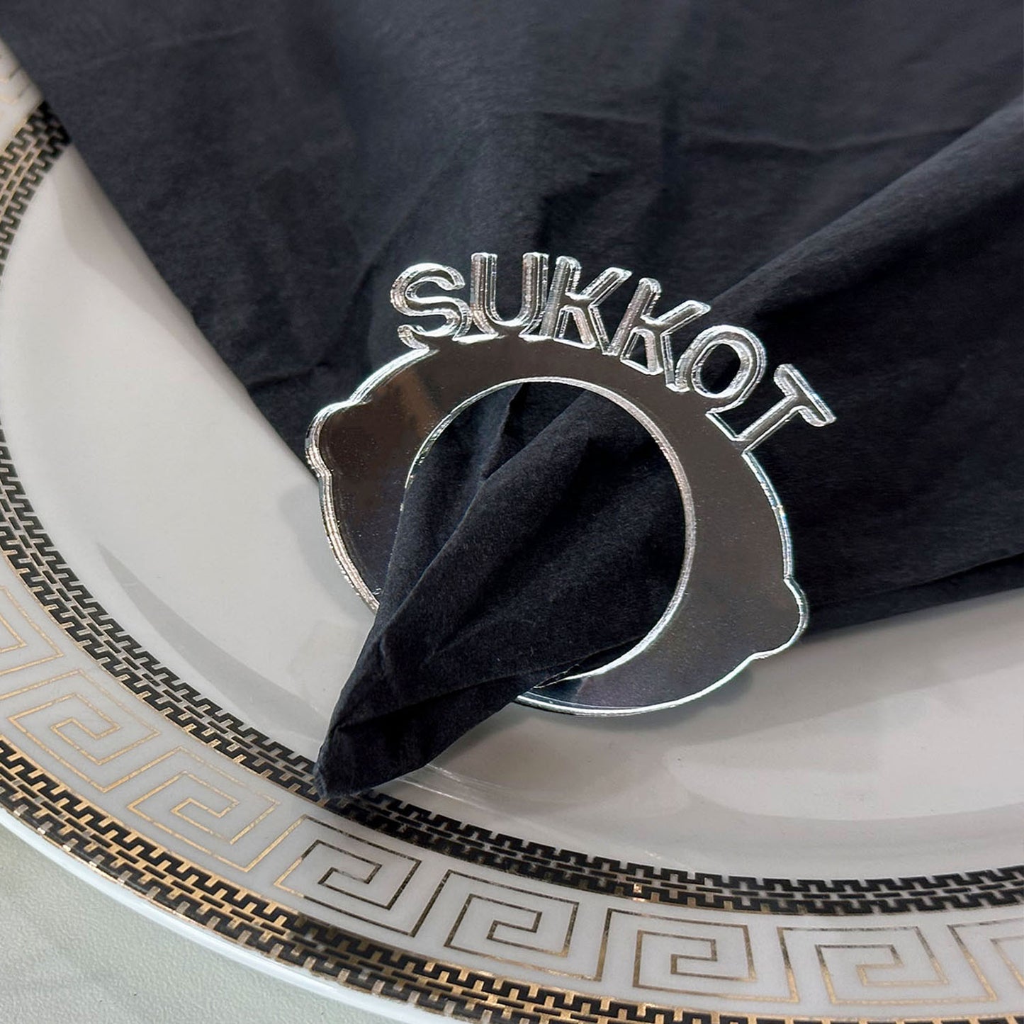 Acrylic Sukkot Napkin Ring