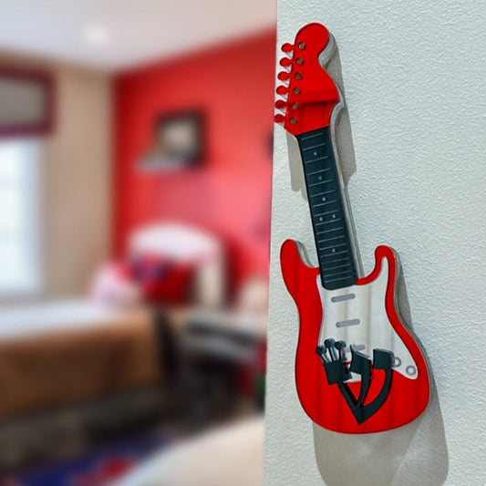 Guitar Shaped Mezuzah Cover