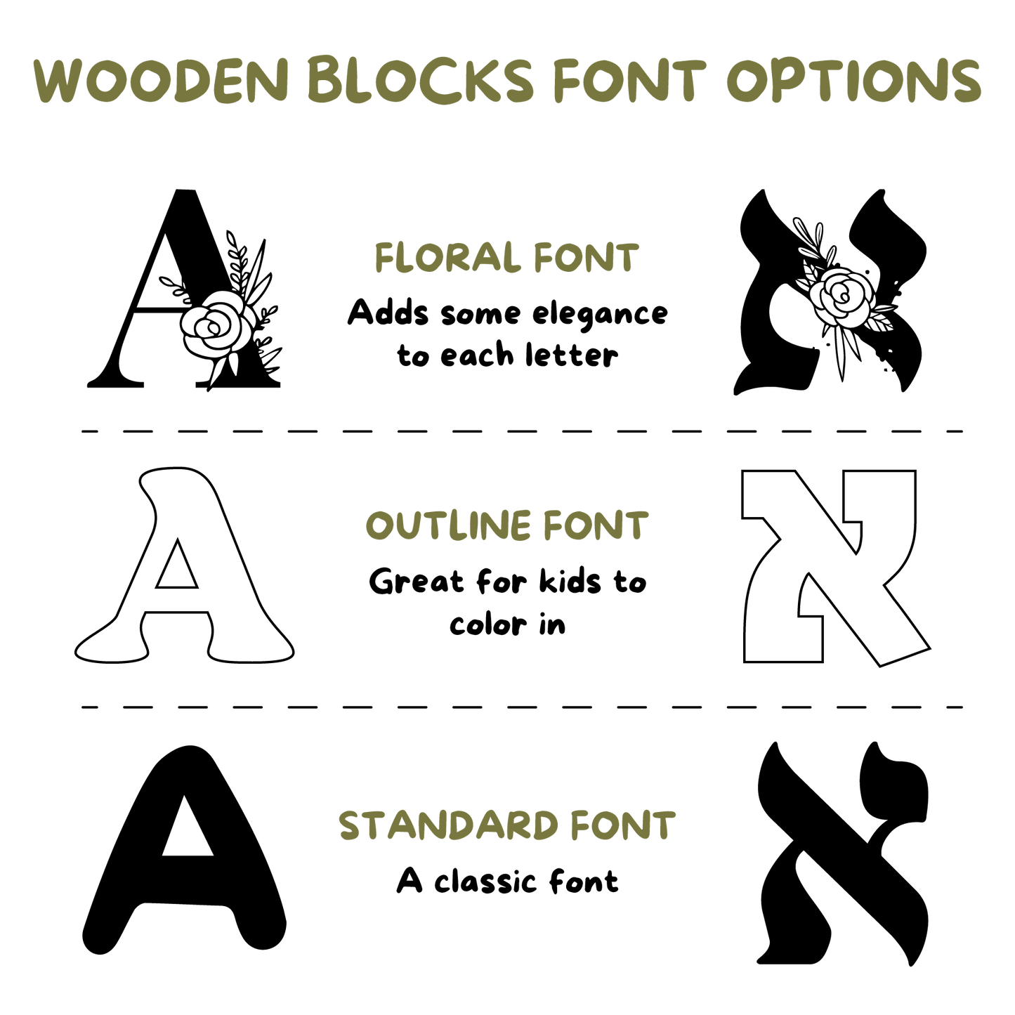 Personalized Wooden Name Blocks