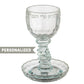 Personalized Crystal Steps Kiddush Cup- בורא פרי הגפן