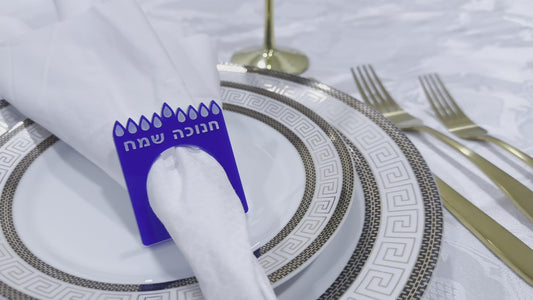 Acrylic Hannukah Napkin Ring