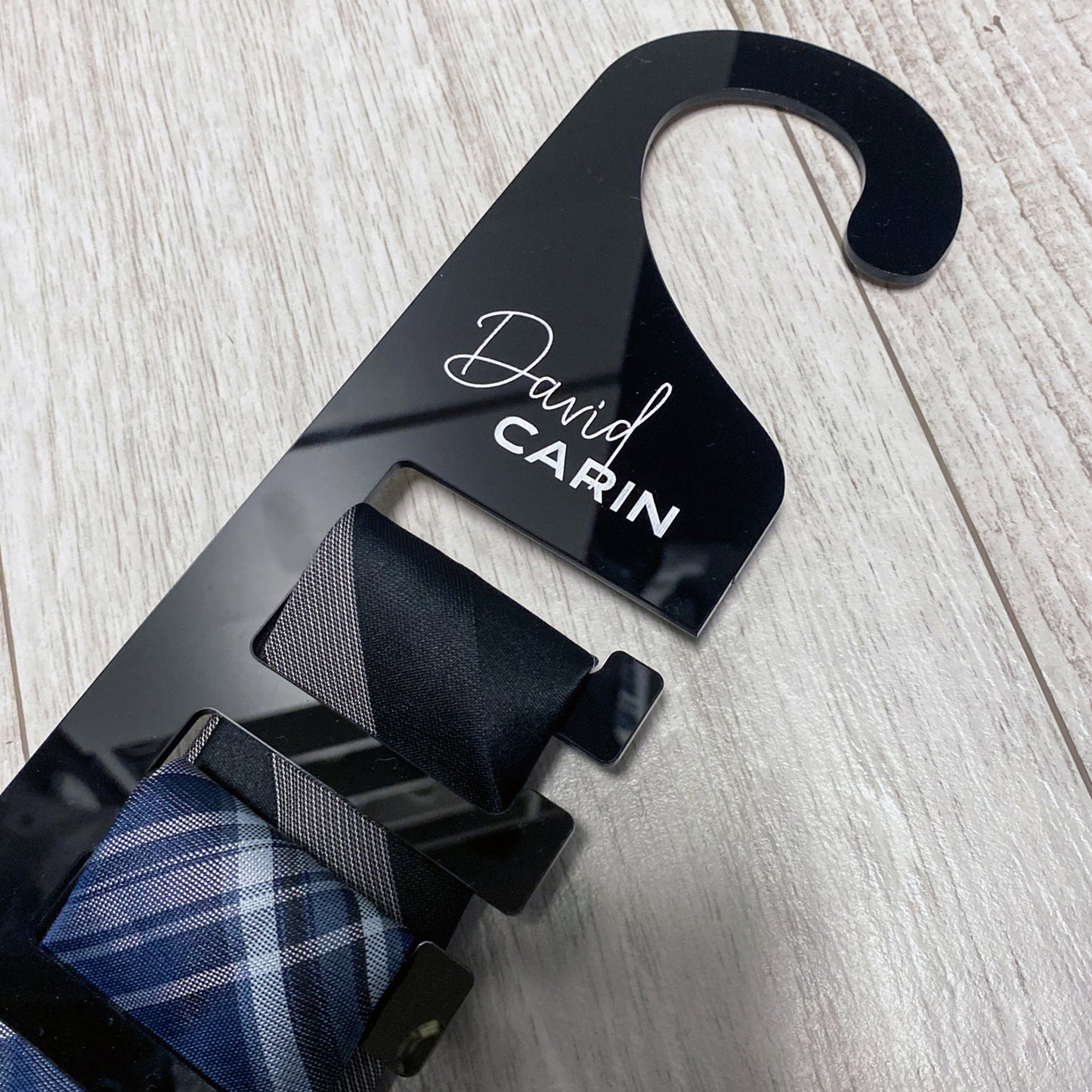 Personalized Engraved Tie Hanger