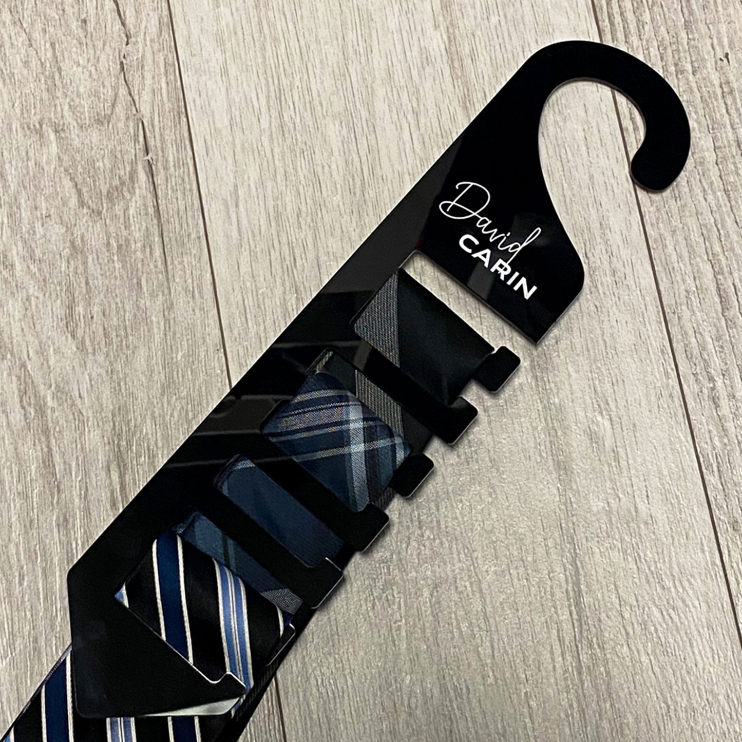 Personalized Engraved Tie Hanger