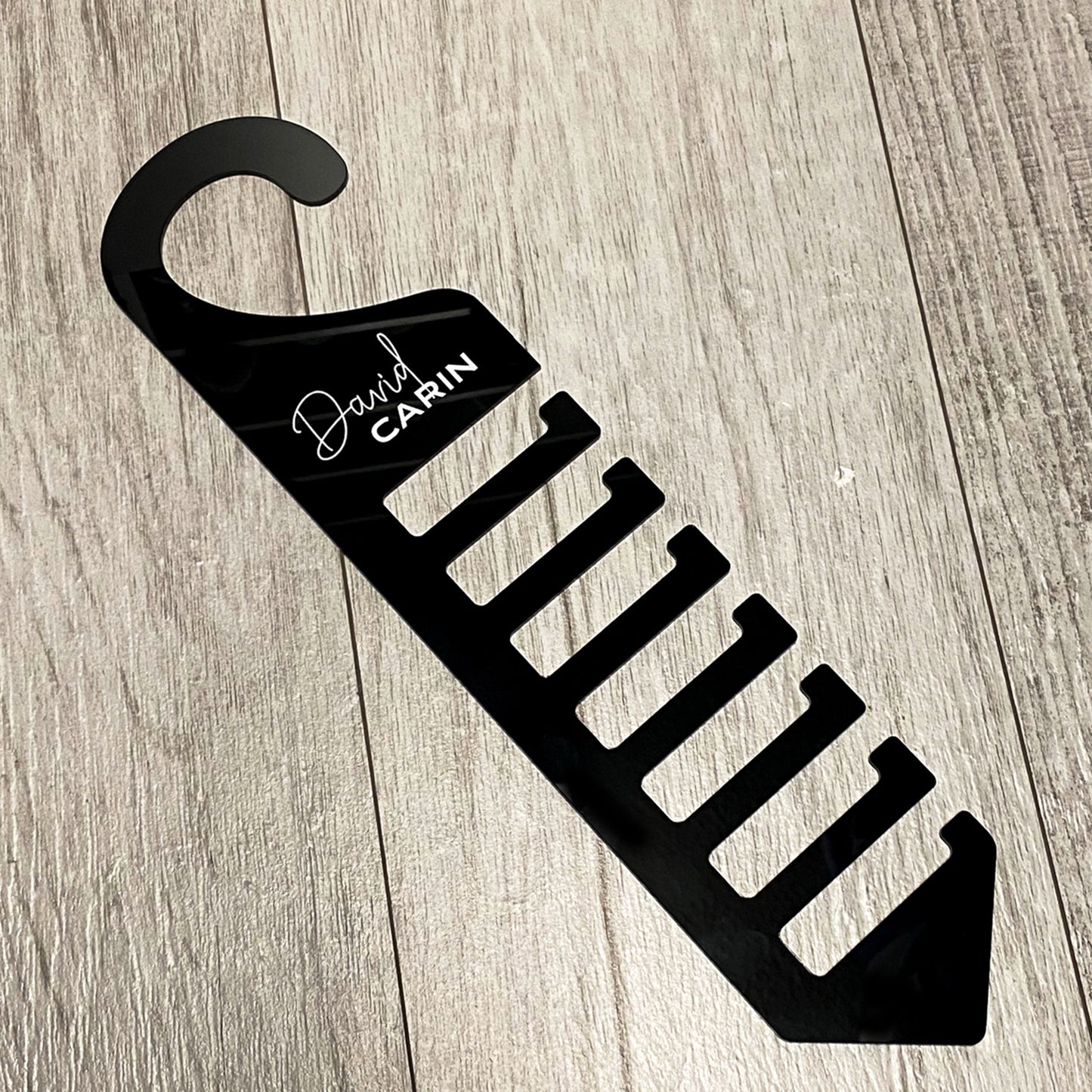 Personalized Engraved Tie Hanger