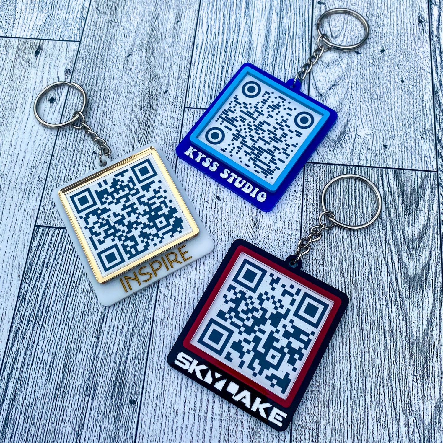 QR Code Logo Keychain – Kysslev