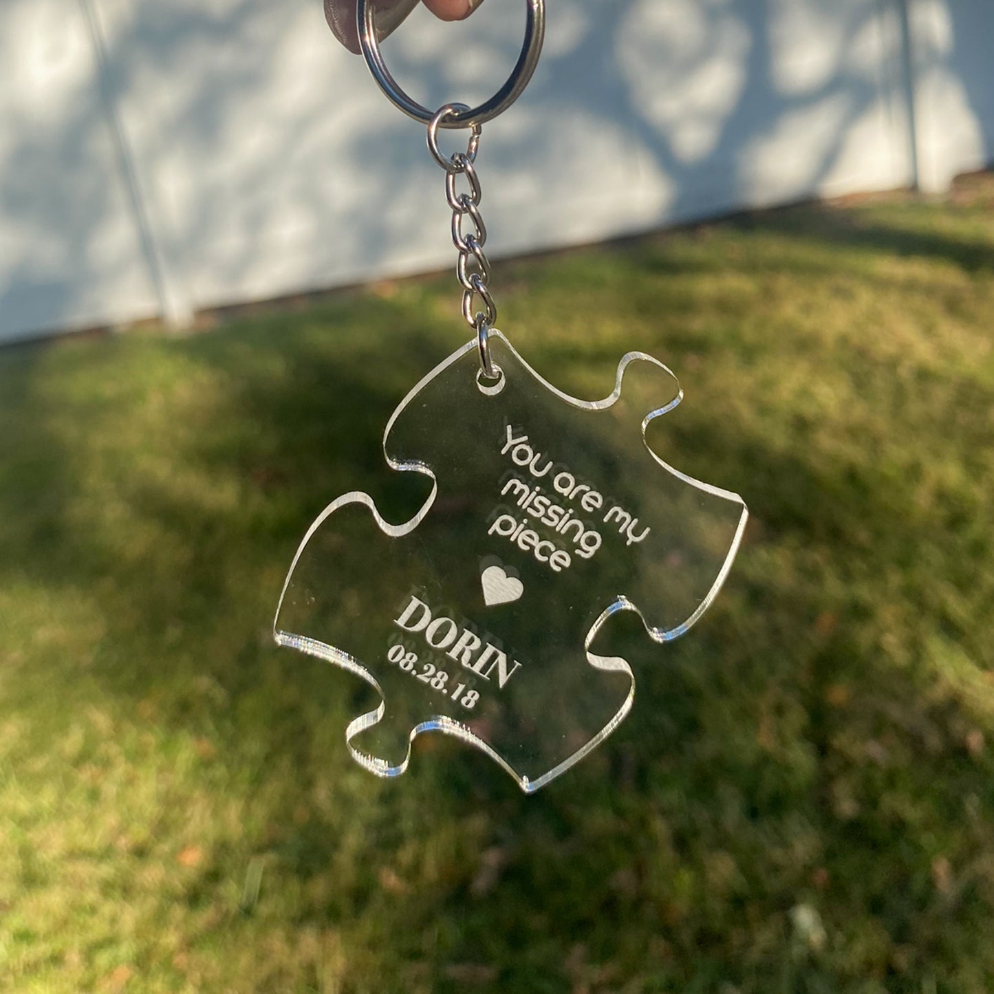 Personalized Puzzle Pieces Keychains