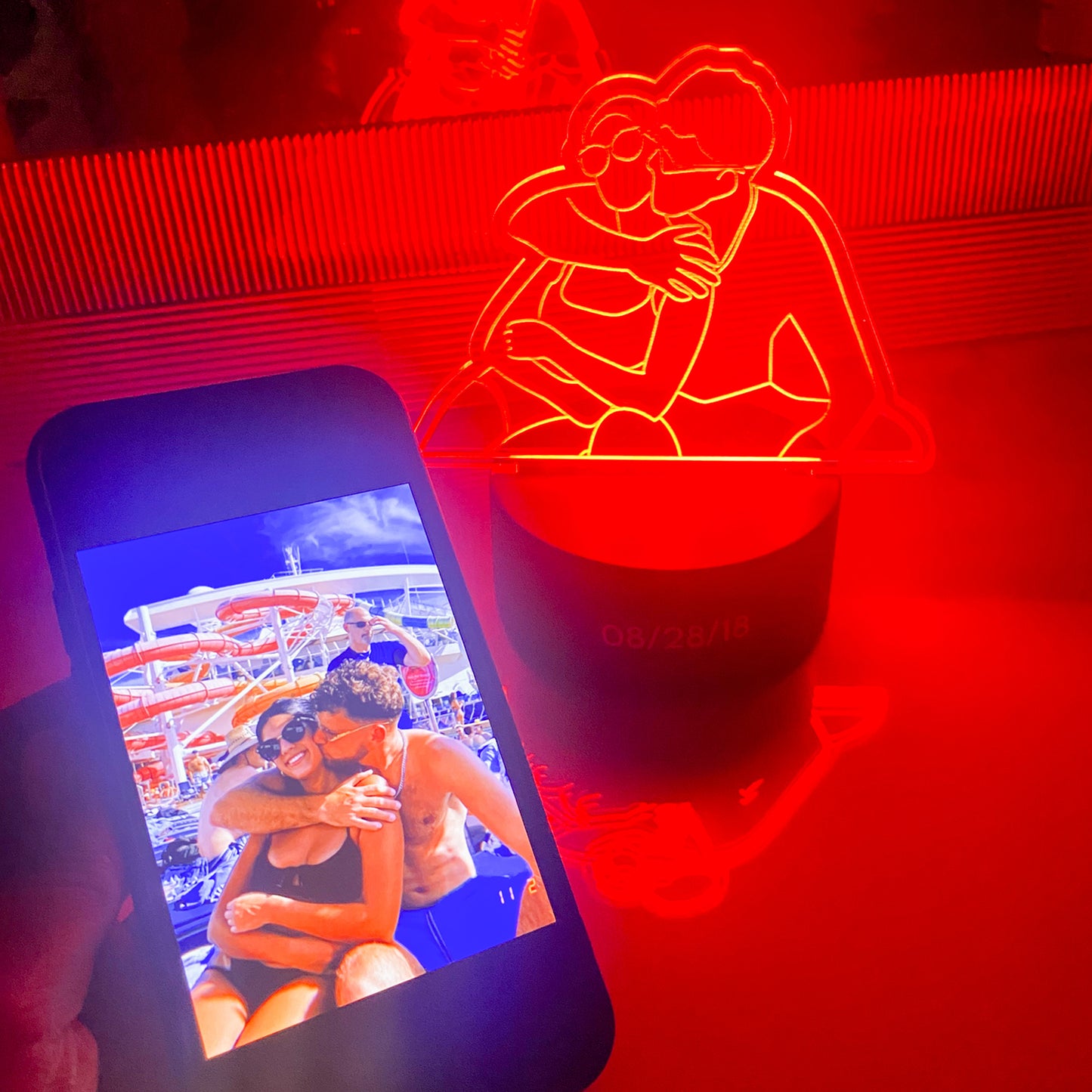 Custom Photo Color Changing Acrylic Night Light